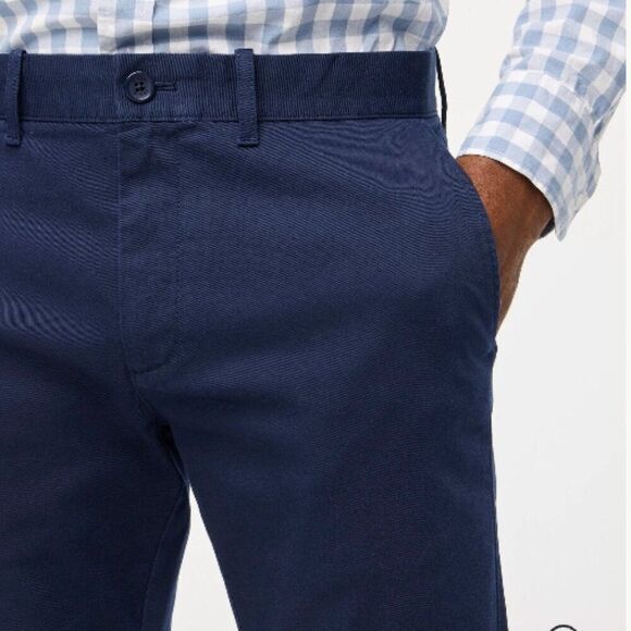 J. Crew Factory H3167 Navy Slim-fit Flex Chino Pant For Men size 28/32 EUC - Picture 2 of 9